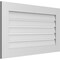 Ekena Millwork Vertical Surface Mount PVC Gable Vent: Functional, w/ 3-1/2"W x 1"P Standard Frame, 38"W x 22"H GVPVE38X2201SF - alternate 2